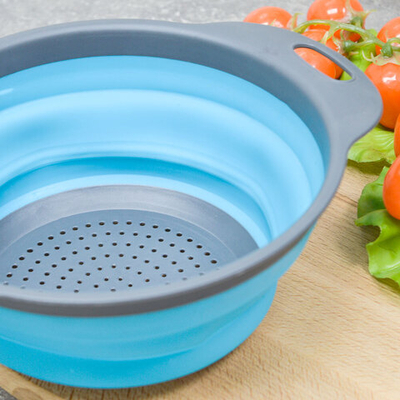 Дуршлаг 24см силиконовый складной №13
