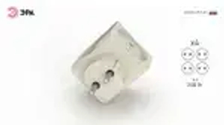 Тройник SP-4-W ЭРА розетка электрический / Разветвитель без заземления, 4 розетки, 16А, белый