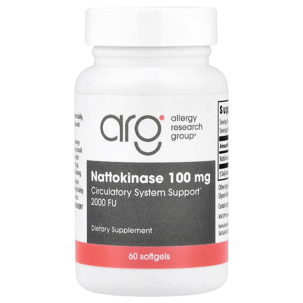 Allergy Research Group, Nattokinase, 100 mg, 60 Softgels