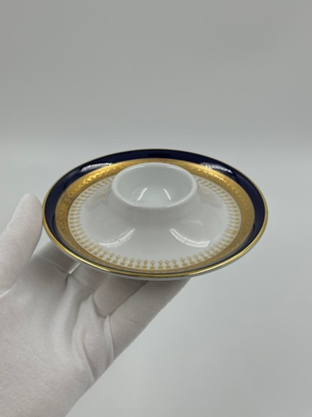 Подставка для яйца с кобальтовой каймой