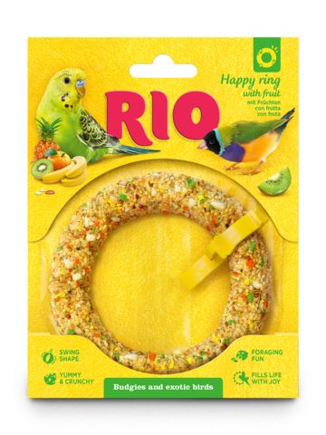 Rio лакомство - игрушка веселое колечко для волнистых попугаев 80 гр