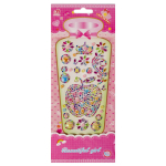 Наклейки-стразы Alingar, акриловые, "Яблочко", яблоко, цветы, корона, пакет с европодвесом