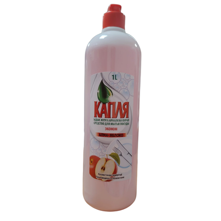 Средство для мытья посуды Капля Яблоко 1 л