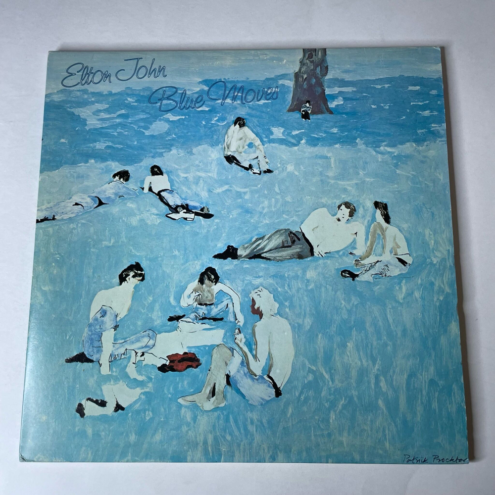 Винтажная виниловая пластинка LP Elton John Blue Moves (UK 1976) Sorry Seems To Be The Hardest Word