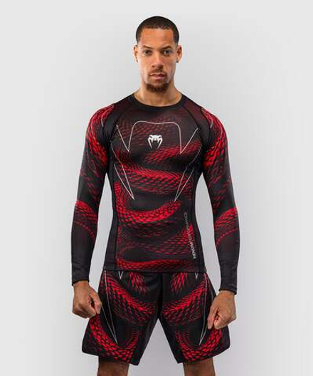 Рашгард Venum Matupa Black/Red/Silver L/S