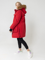 Парка женская зимняя куртка город горький красная