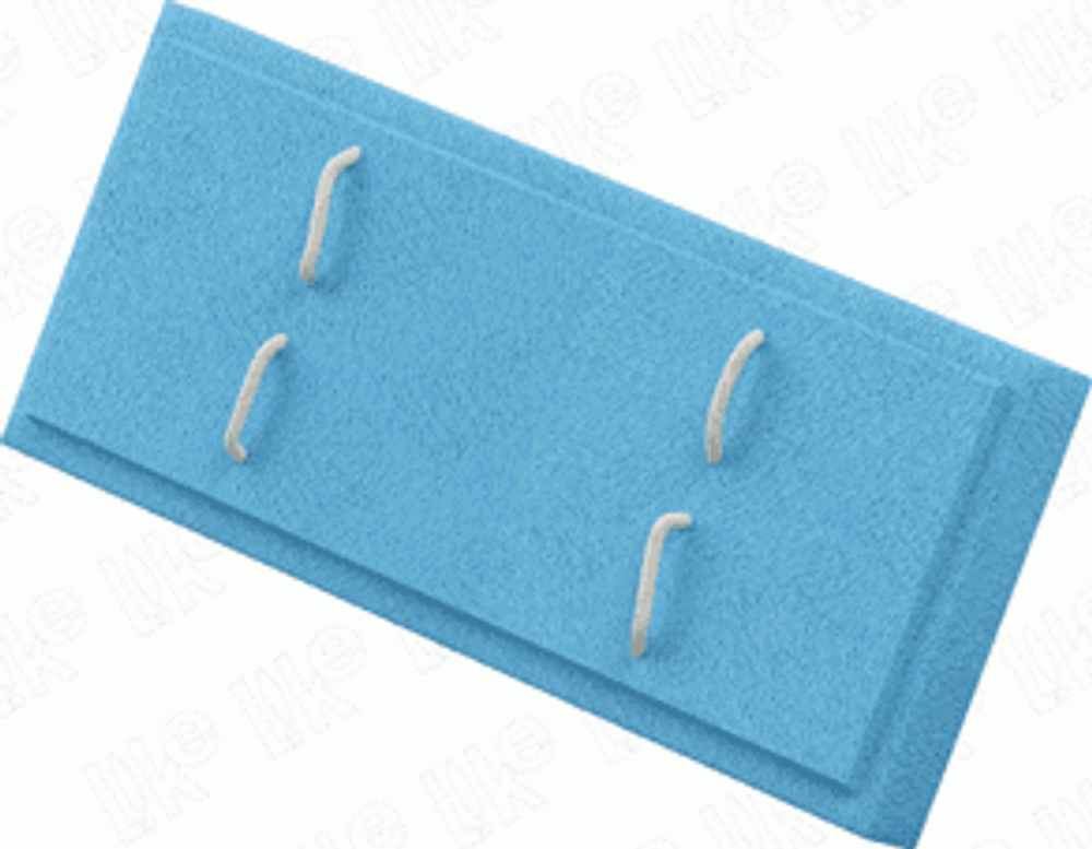 Подставка для 2 ложечек/2 ряда вертикальных стежков 15 мм./накладка/гибкая ножка