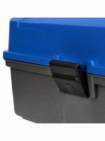 Ящик рыболовный для хранения снастей двухполочный синий