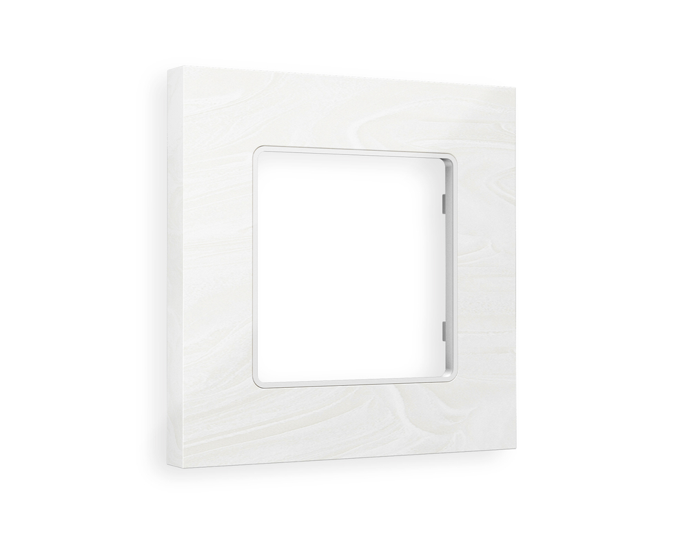 AF930101 Рамка ALFA Grand (Белый мрамор) 1-ая