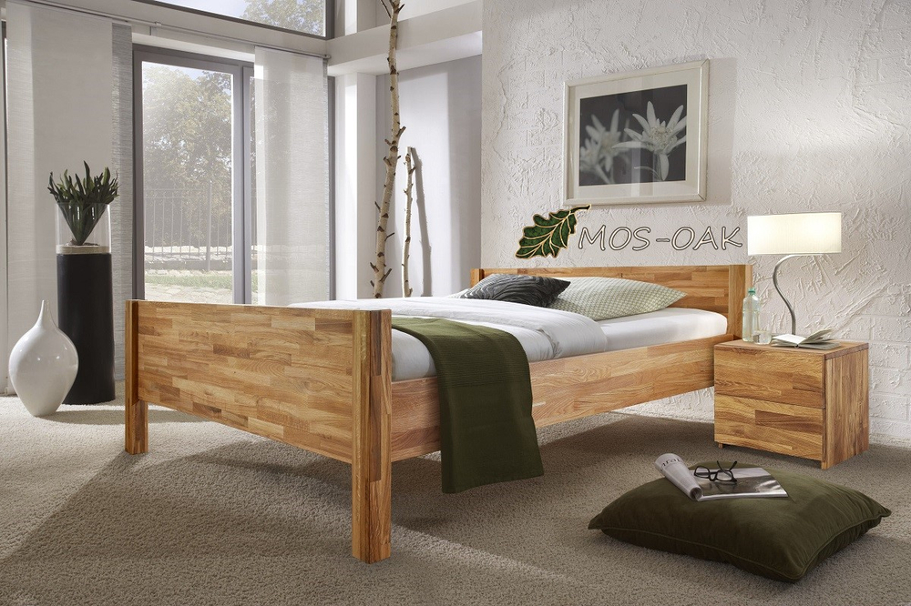 Кровать из массива дуба Ланс