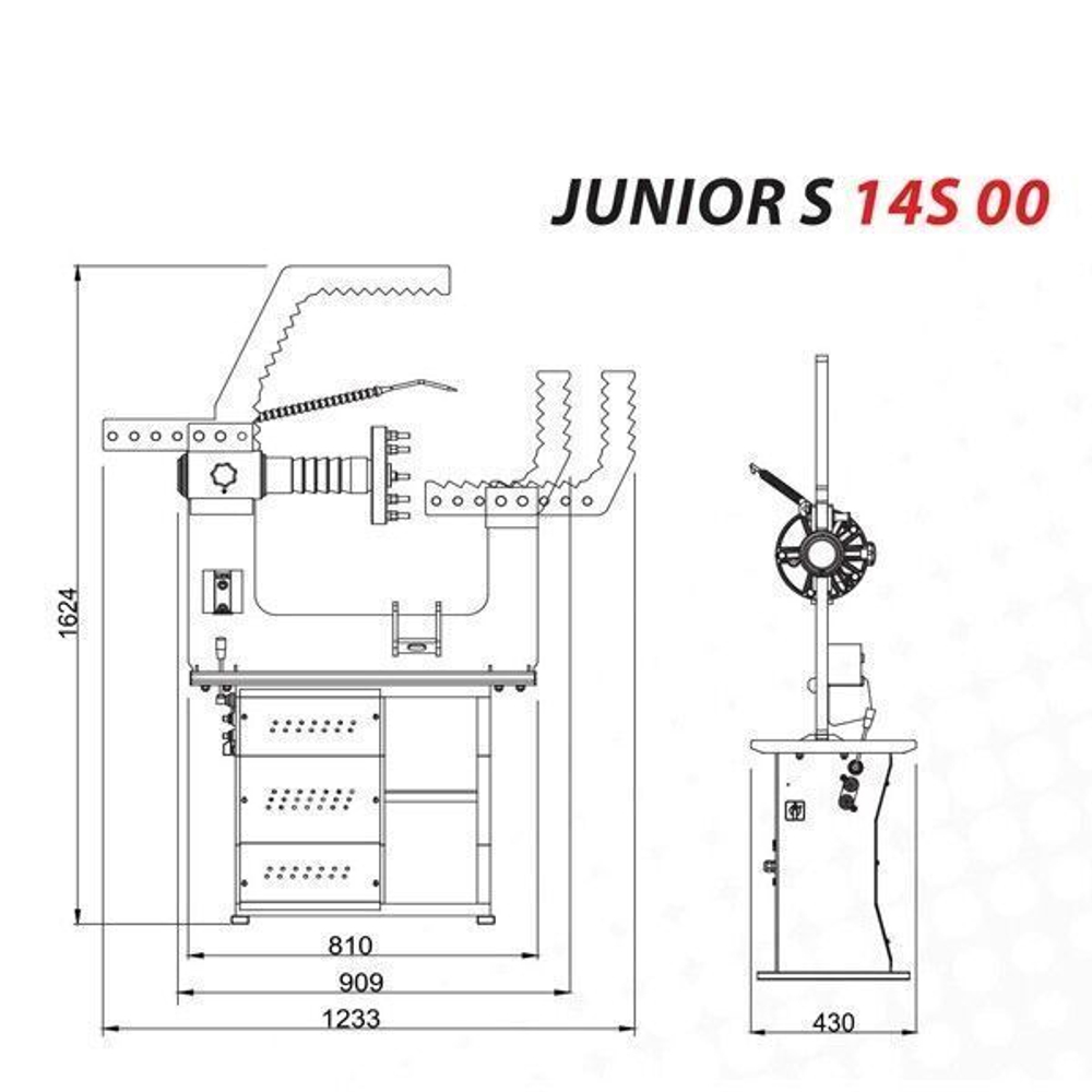 Стенд для правки дисков ATEK 14S 00 (220)