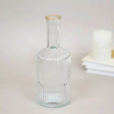 Ваза стеклянная «Амфора» 21,5*8см прозрачная