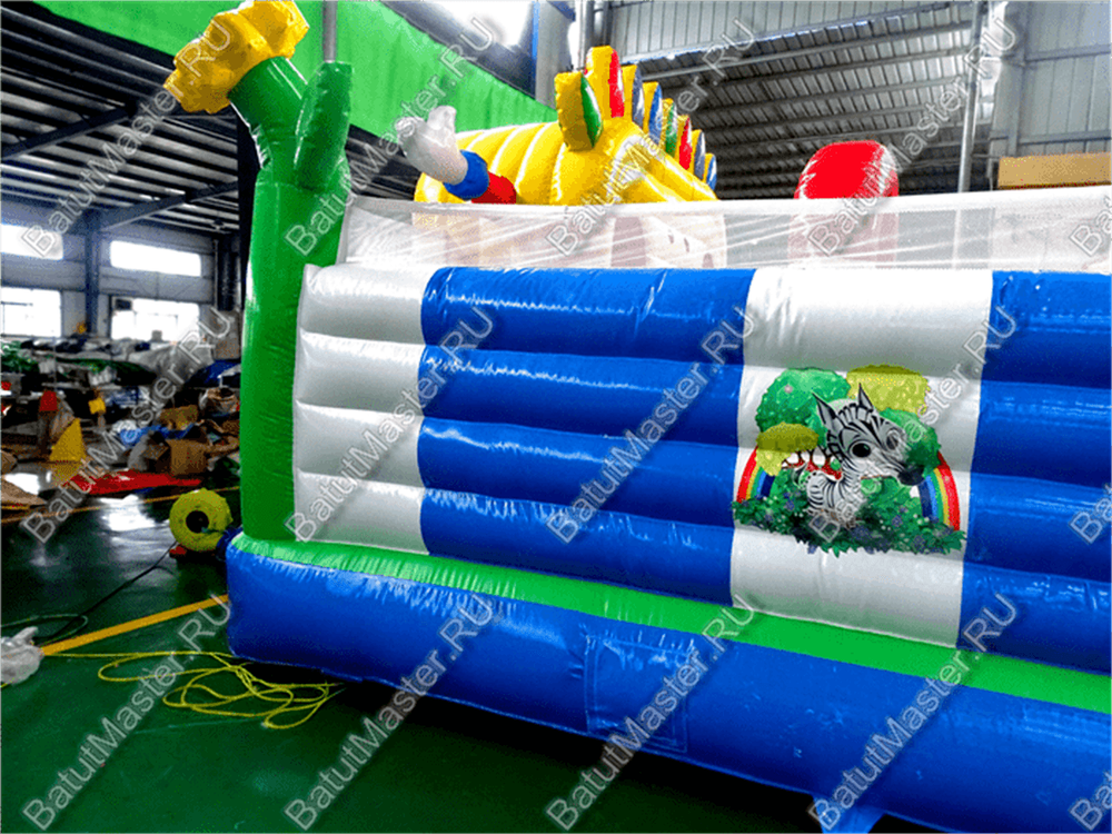 Коммерческий надувной батут "Радужный город 2" 12*6*3 м