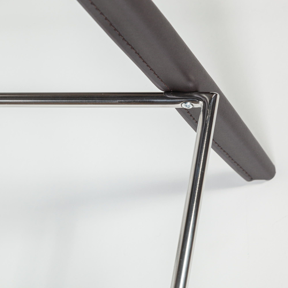 Стул полубарный Austin, кожа коричневый