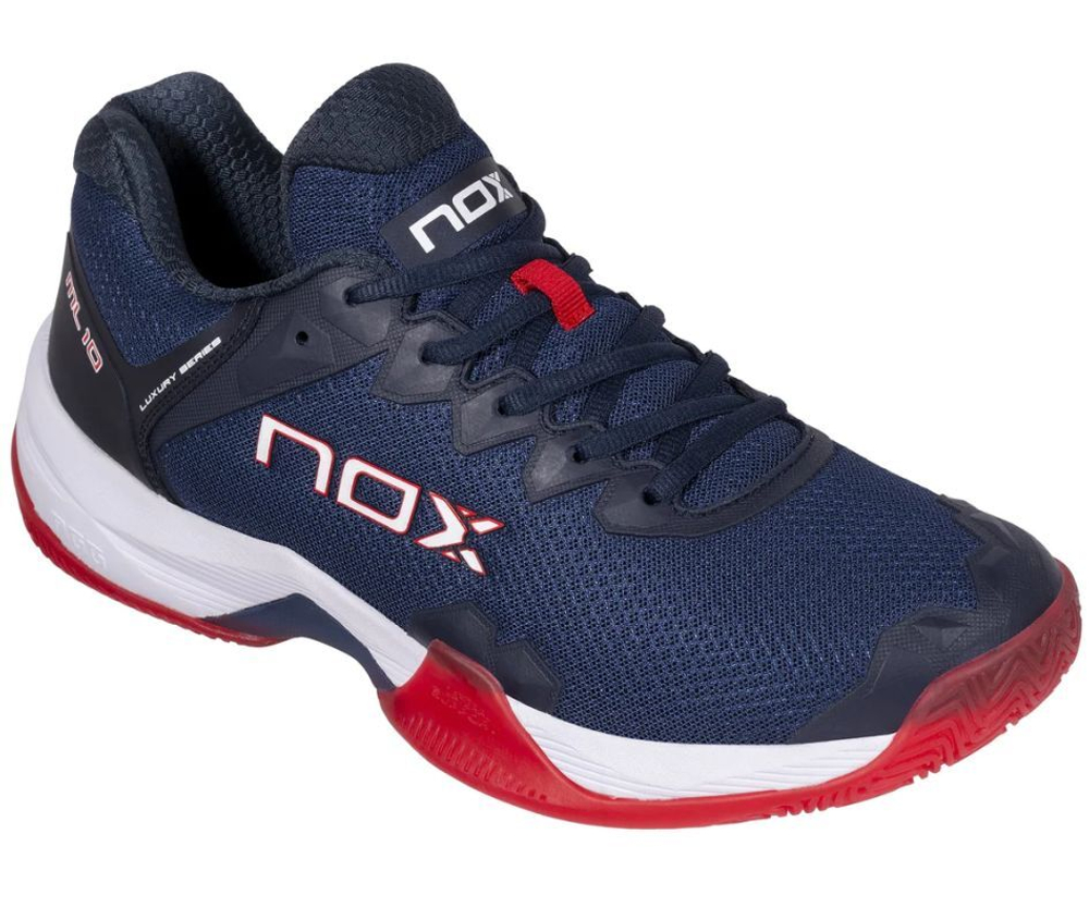 Мужские кросовки для Padel NOX ML10 Hexa - blue/fiery red