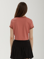 Женская Футболка Cropped Ringer