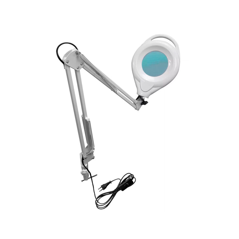 Лупа-лампа Kromatech бестеневая 5x, 100 мм, на струбцине, с подсветкой (120 LED) GF-500