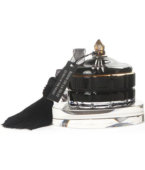 Утренний чай, черная свеча Арт-деко с кисточкой, Cote Noire