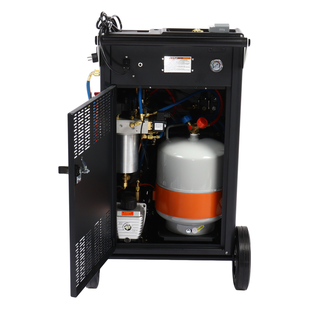 Установка для заправки автомобильных кондиционеров 22.4л автомат. с промывкой,подогревом баллона GTE