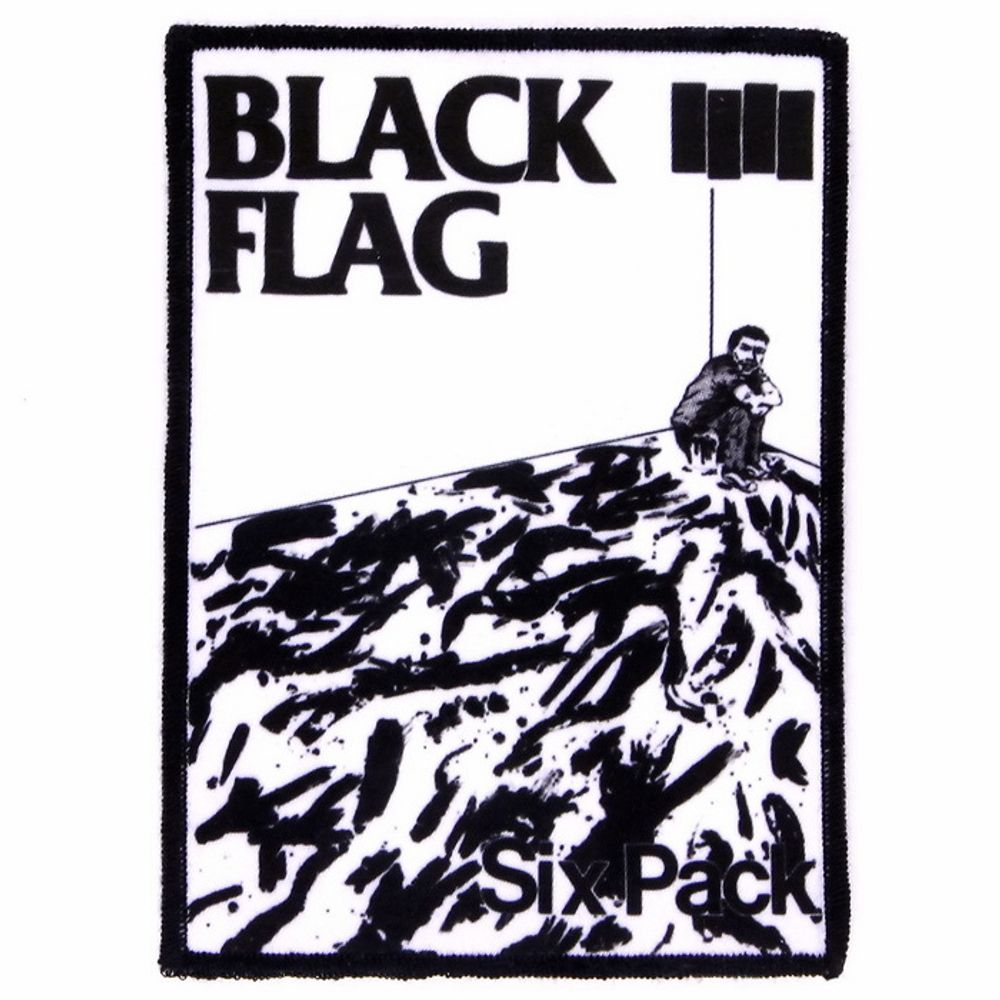 Нашивка Black Flag Six Pack (155)