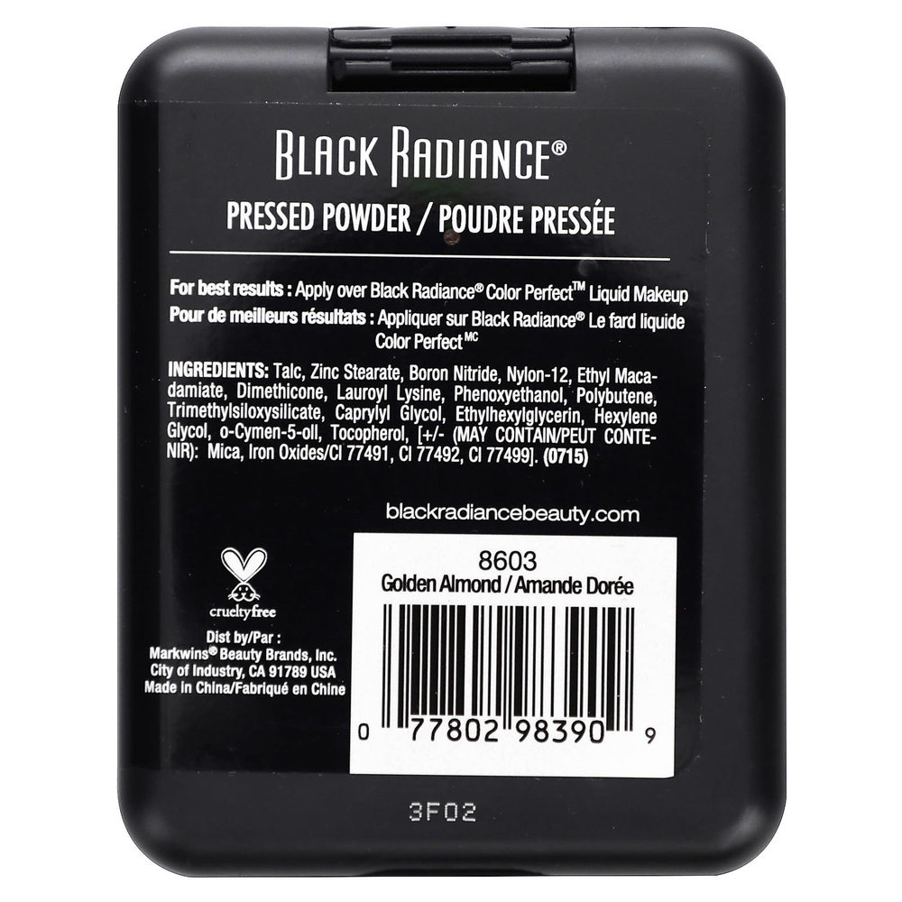 Black Radiance, спрессованная пудра, 8603 золотой миндаль, 7,8 г (0,28 унции)