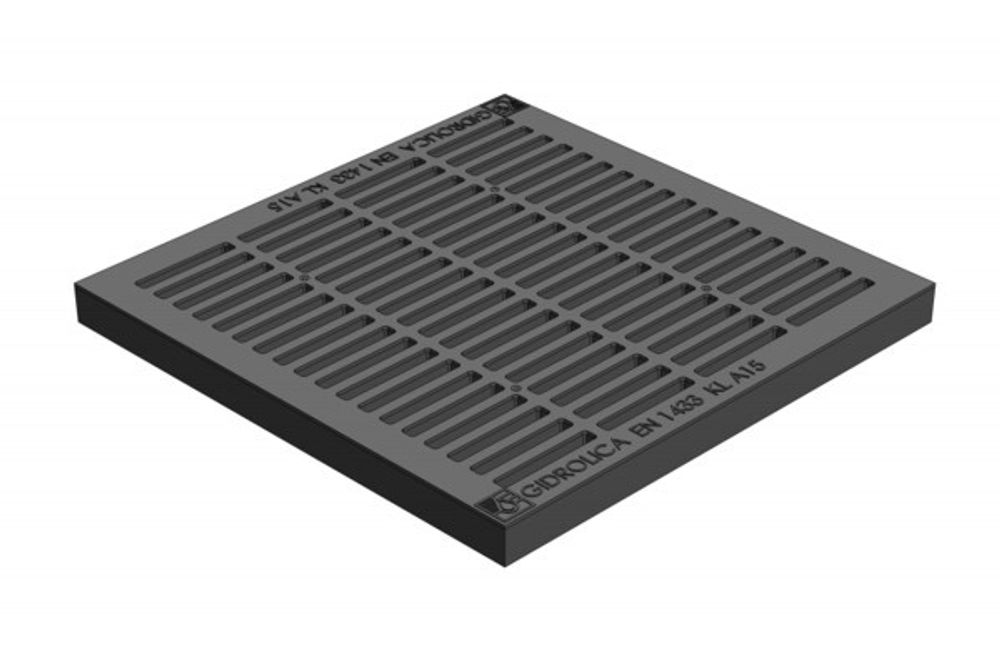 Решетка водоприемная Gidrolica Point РВ-28,5.28,5 — пластиковая, класс A15