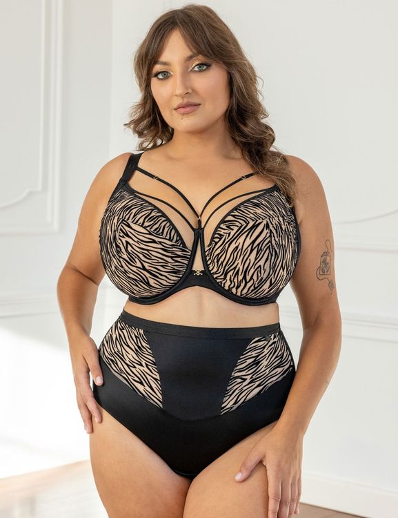 Трусы Kris Line Queen бразилиана High Waist (черный)