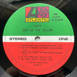 Винтажная виниловая пластинка LP Ratt Out Of The Cellar (Япония 1984) (Оби)