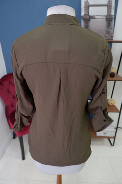 Блузка темно-зеленая 44 размер