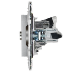 SKANDY Розетка двойная TV+RJ45 кат.5E SK-A14S серебряный IEK