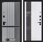 Входная дверь Лабиринт SKYLAB - 32 Белый софт рельеф