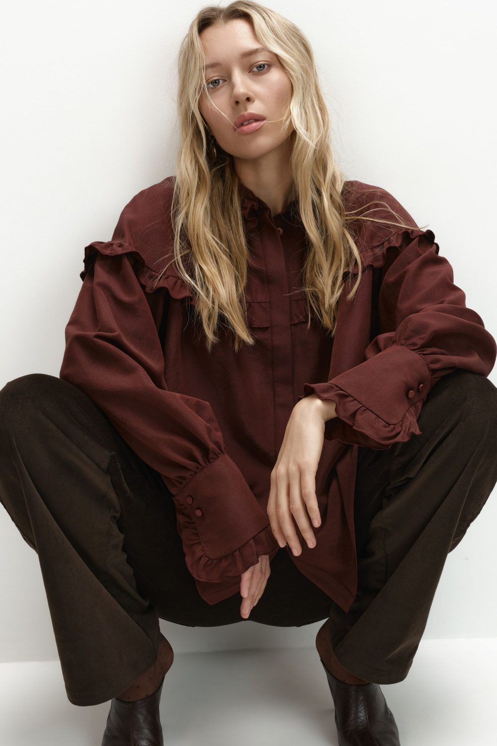 Блуза на кокетке