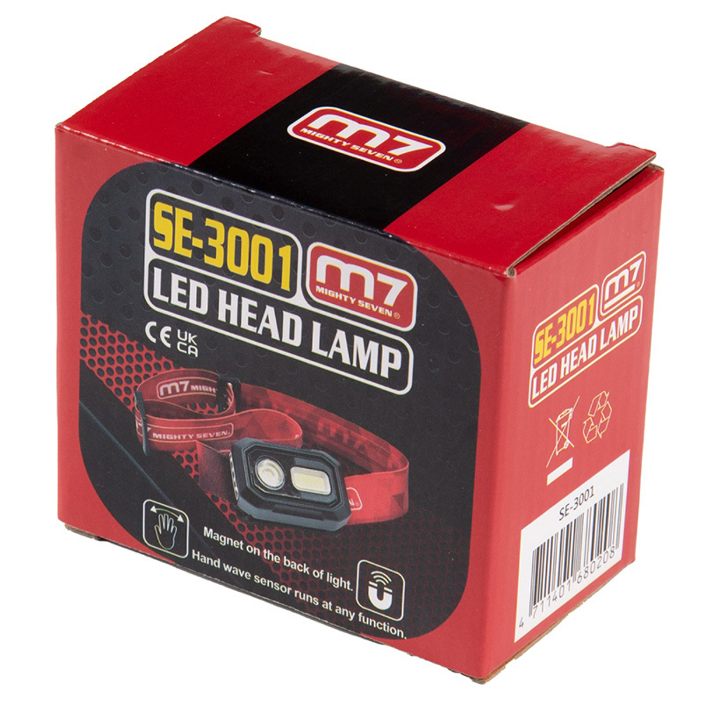 MIGHTY SEVEN (NC-4255QL) Гайковерт пневматический ударный 1/2", 1627 Нм, в комплекте налобный фонарь