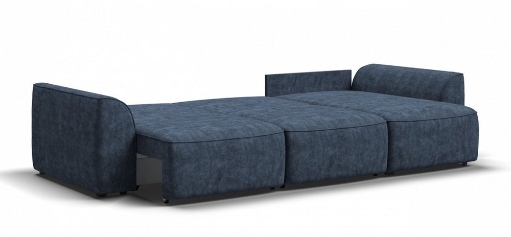 Угловой диван Кинг Велюр Роял синий