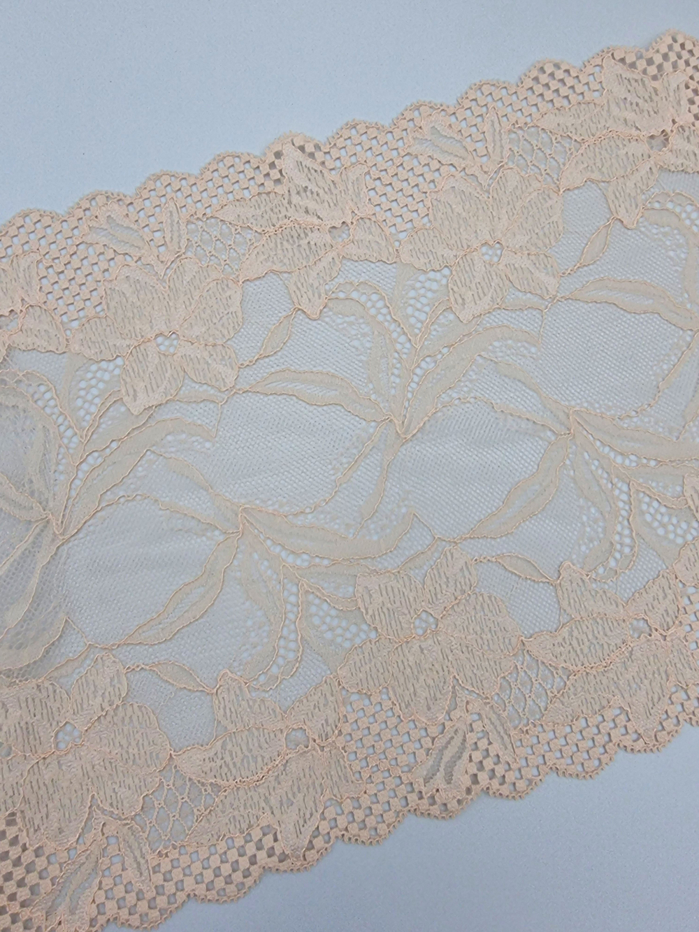 Кружево эластичное персик КС51 (23 см)