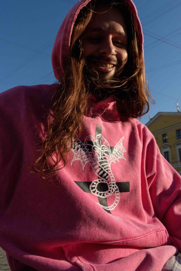 Худи Кобра розовый - фото 3