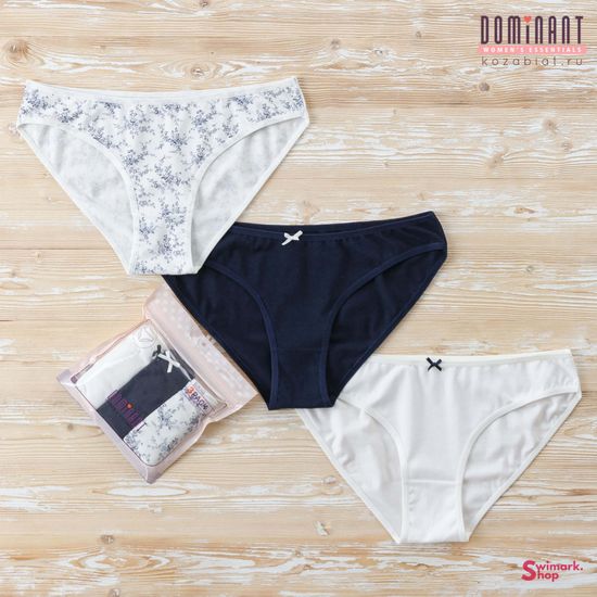 Трусики женские DOMINANT 35000-102, BIKINI, 3 шт. в уп.