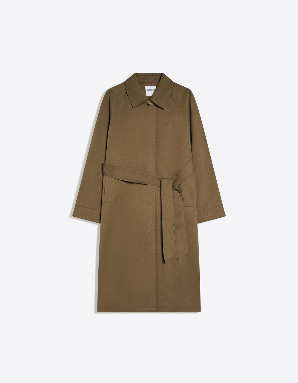 ДЛИННЫЙ ТРЕНЧКОТ - BERSHKA