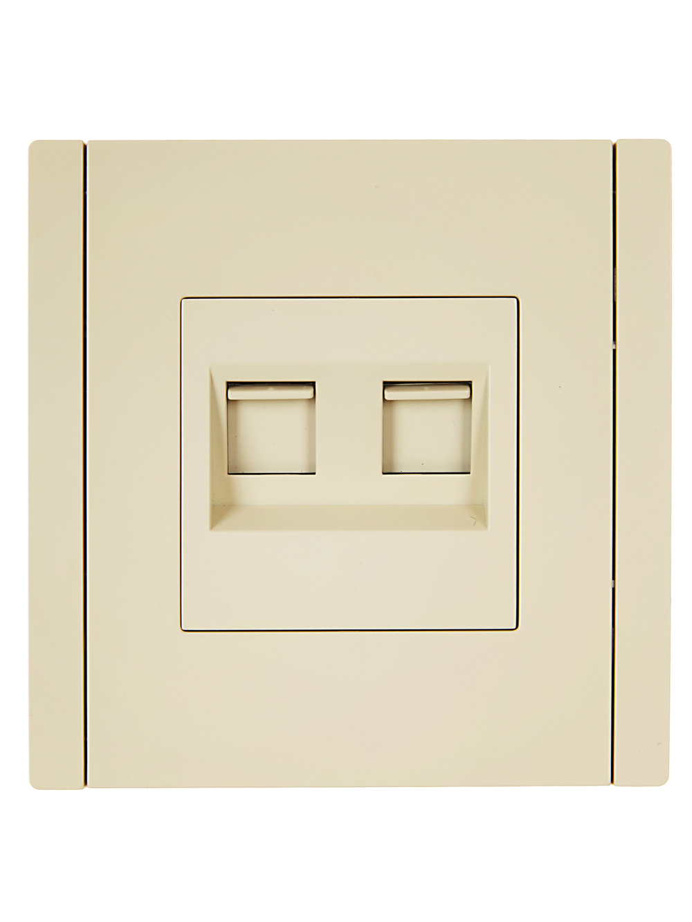 FORTE&PIANO Розетка компьютерная двойная RJ45 кат.6 FP434 ваниль IEK