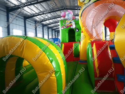 Коммерческий надувной батут "Музыка леса" 7*5*3 м