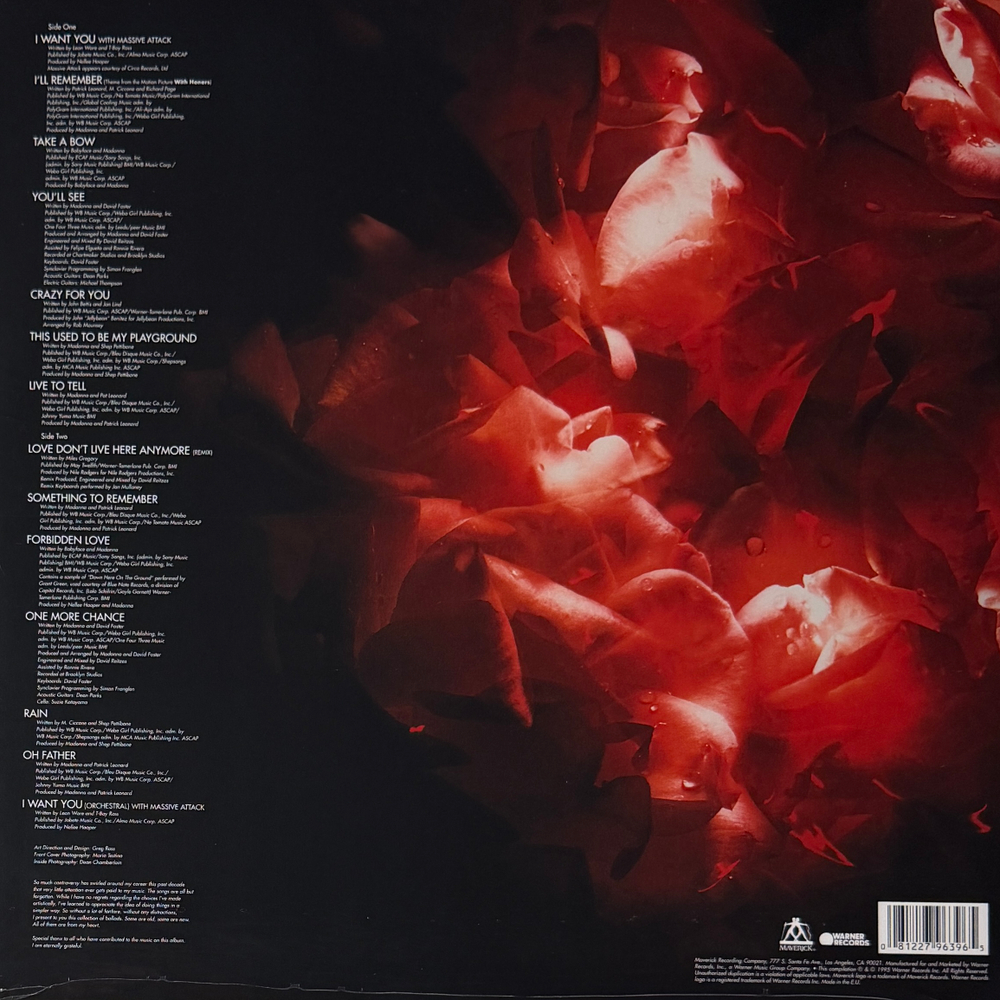 Виниловая пластинка Madonna - Something To Remember LP