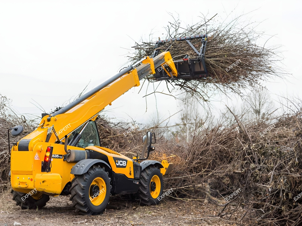 Захват для сена и компоста на телескопический погрузчик
