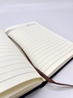 Блокнот 128 л А5 линейка мельница черный (7675-1)