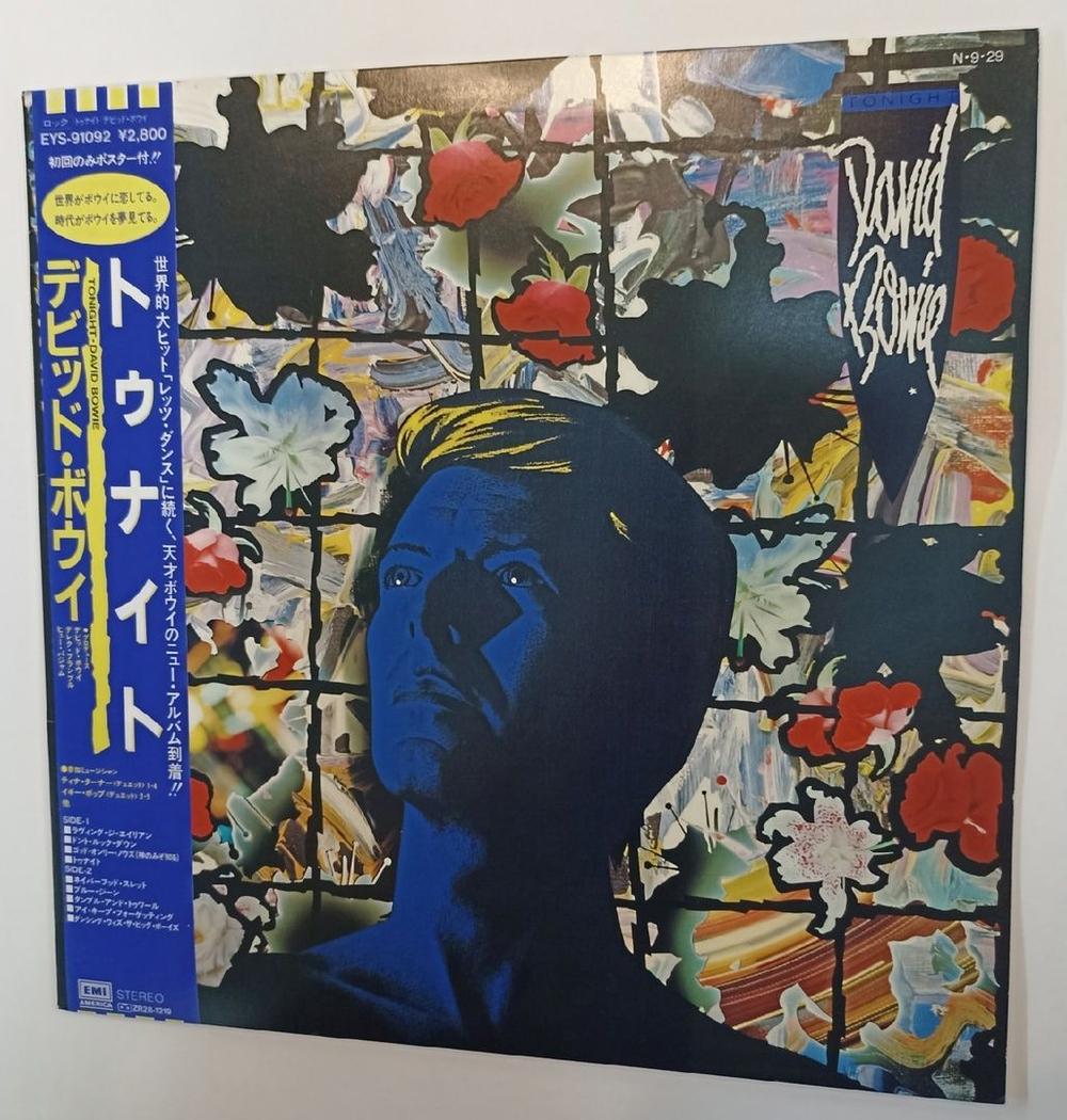 Винтажная виниловая пластинка David Bowie Tonight (poster) (Japan 1984)