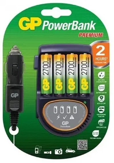 Зарядное устройство GP для аккумуляторов + АКБ 2700 мАч (АА) 4шт/car cord (GP PB50GS270CA-2CR4)