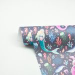 Упаковочная бумага (0,5*0,7 м) Морские русалочки, 1 шт.