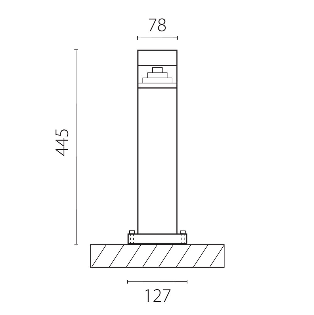 376907 Светильник RAGGIO LED 6W 260LM ЧЕРНЫЙ 4000K IP55