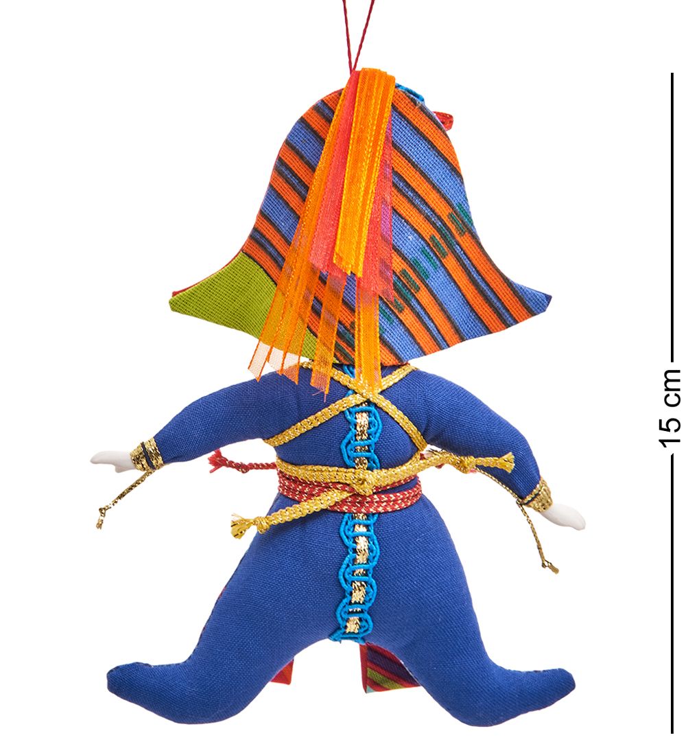 РусКукла RK-802/3 Кукла подвесная «Арлекин-солдатик»