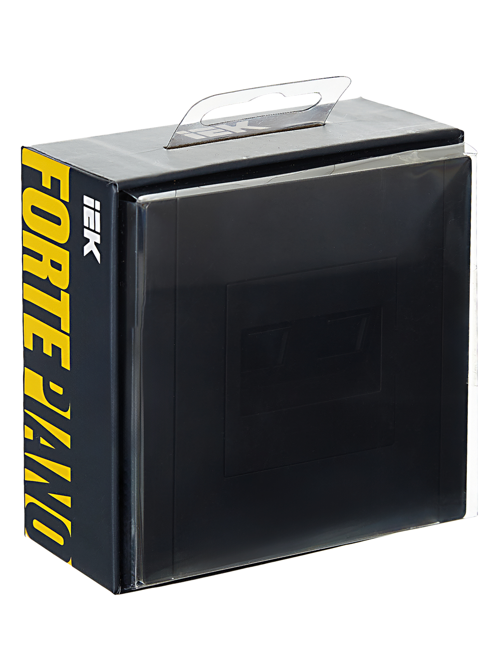 FORTE&PIANO Розетка двойная RJ11+RJ45 кат.5E FP135 черный IEK