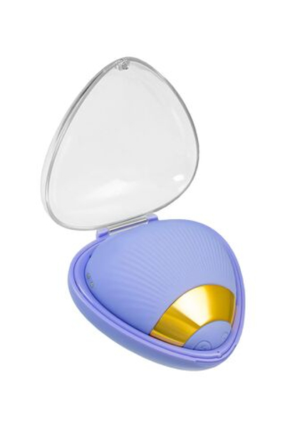 Сиреневый вибратор Crasatell с вакуум-волновой стимуляцией (Цвет: сиреневый)